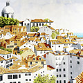 OUT MY WINDOW IN LISBON-prints of oil painting